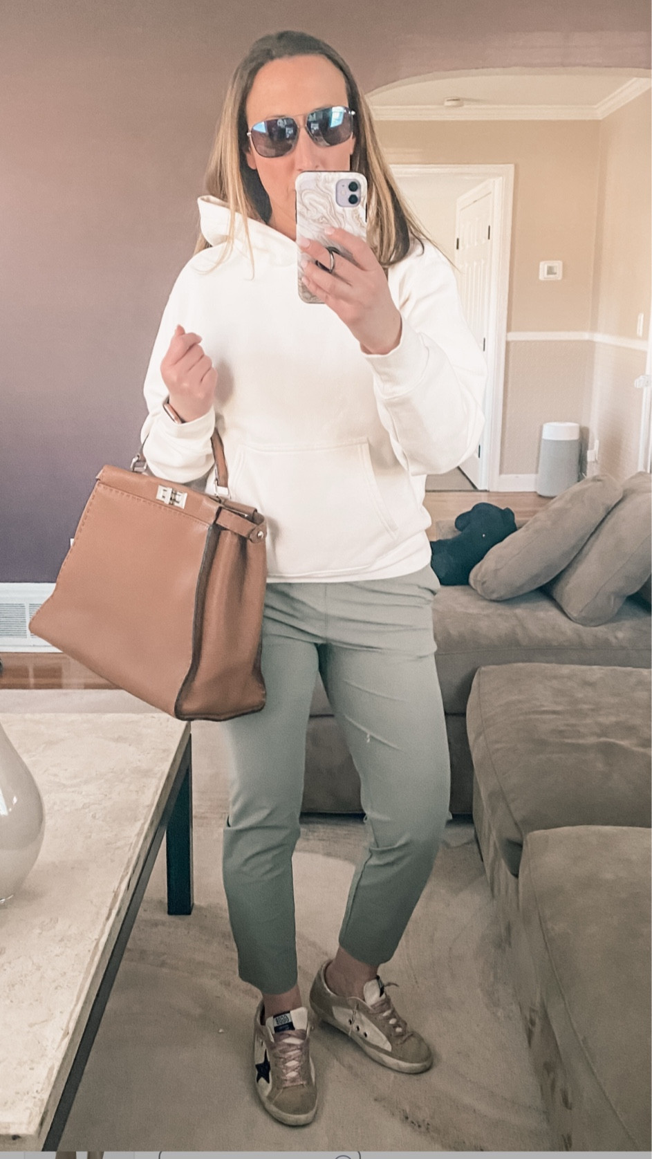 Loungewear. Winter outfit. Cozy. Sweatpants. Hoodie. Aritzia. Ugg boots. 

I love this set. Have it in several colors. Wearing size small in both  

#LTKActive #LTKFindsUnder100 #LTKSaleAlert