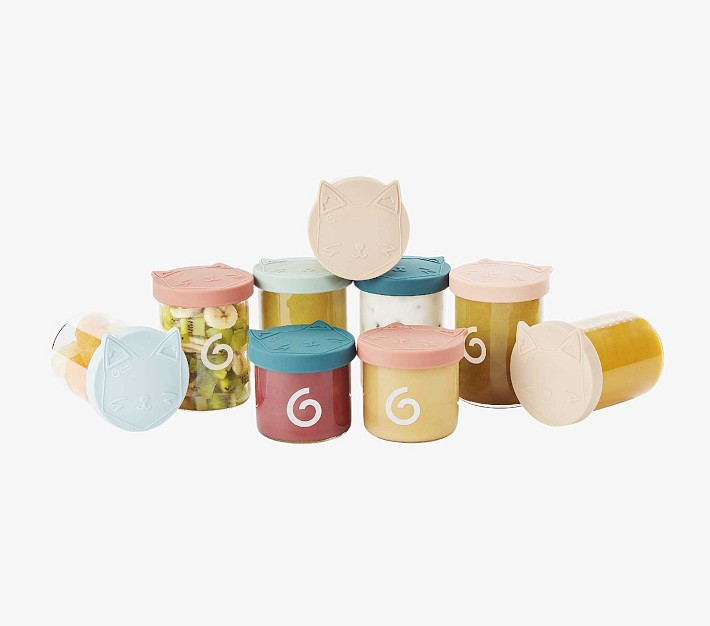 Babymoov Glass Bowl Containers, Set of 6 - 8.5oz and Set of 3 - 4oz | Pottery Barn Kids