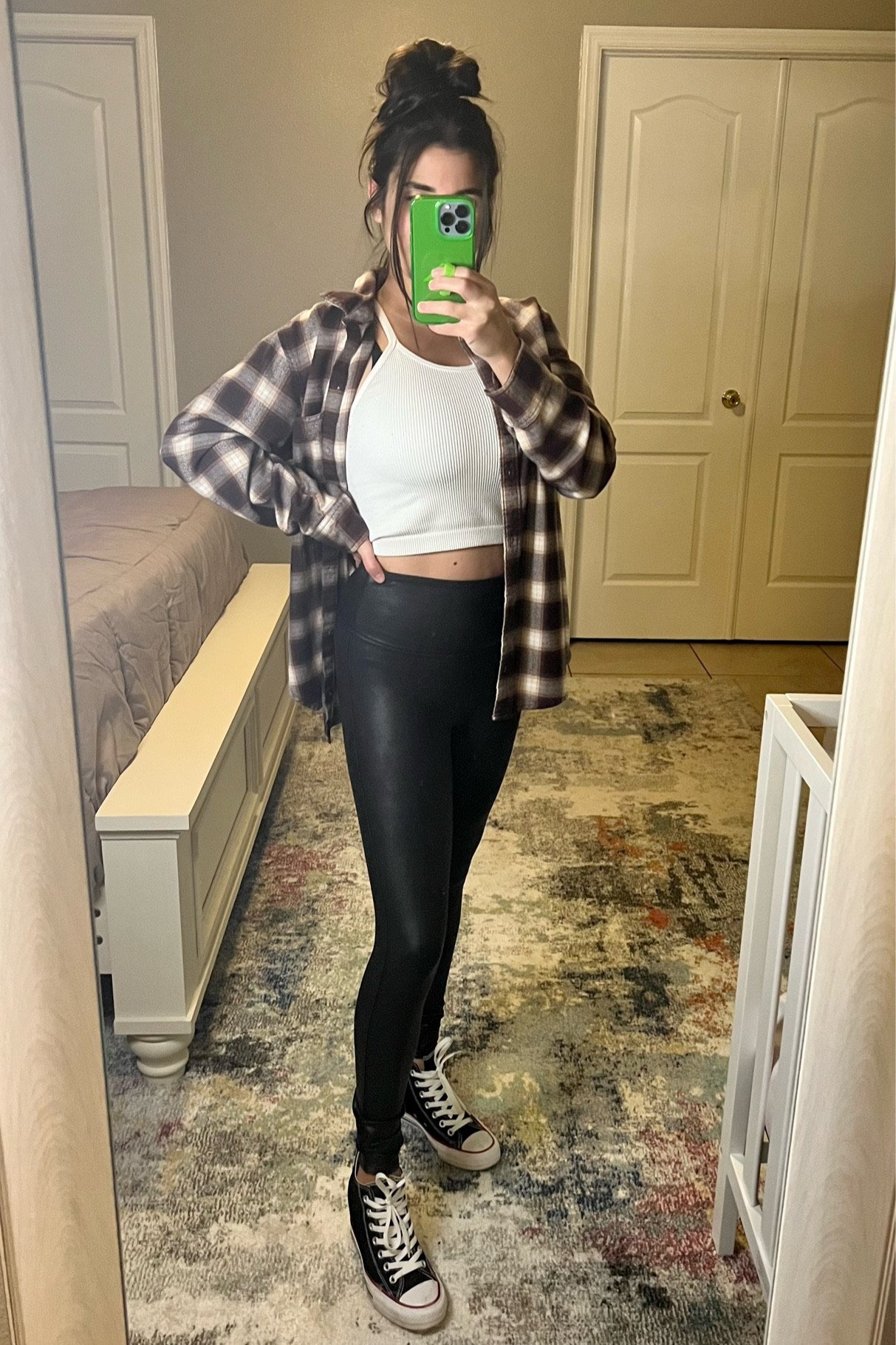 Size medium in flannel// size M/L in tank top // size medium petite in leggings

#LTKstyletip #LTKFind #LTKfit