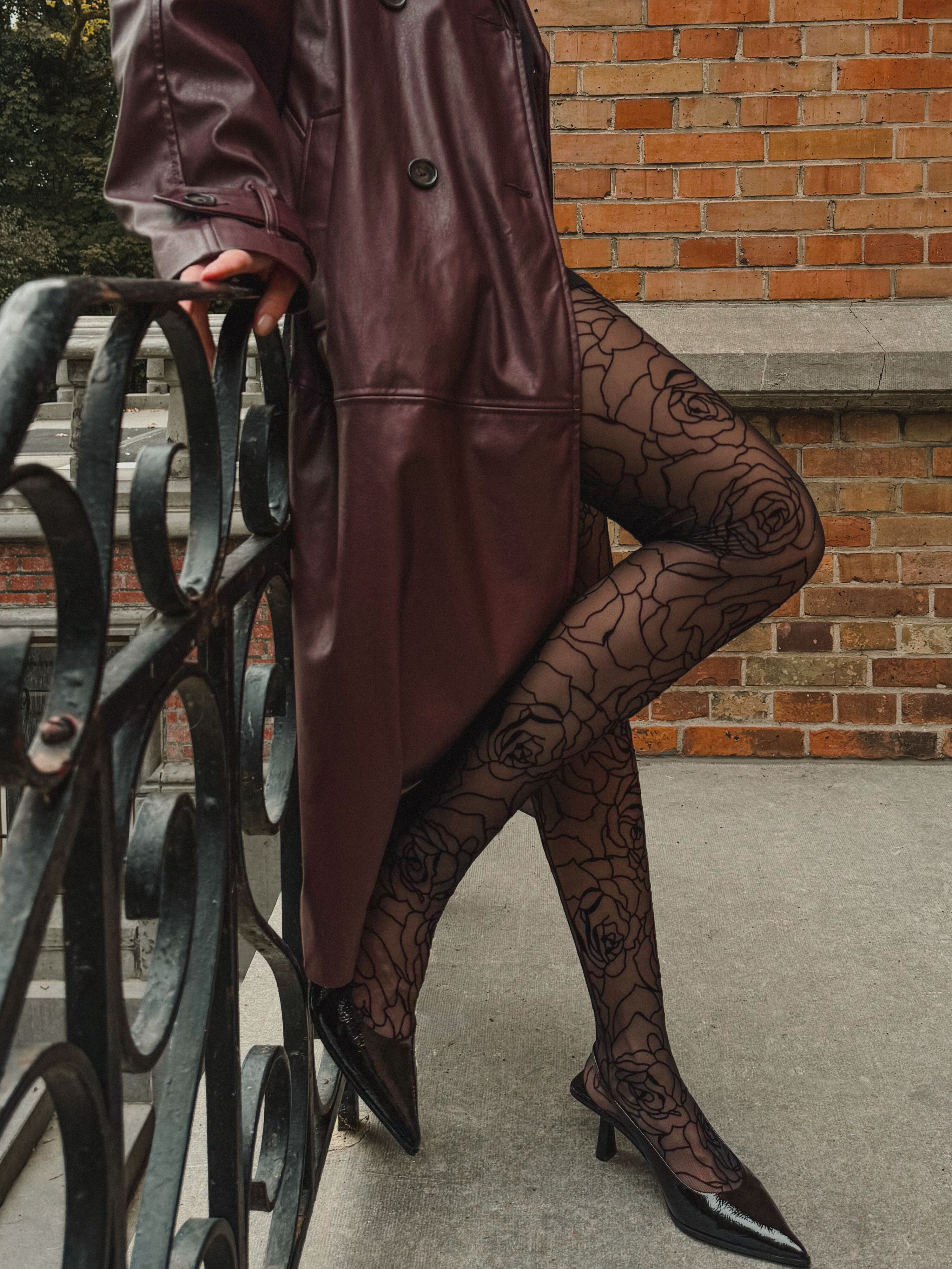Flocked Rose Tights | Calzedonia US