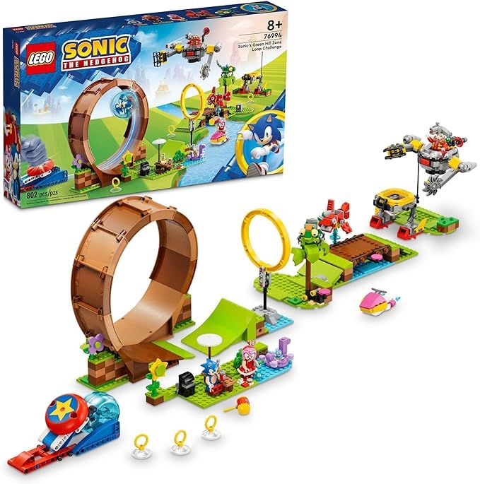 LEGO Sonic The Hedgehog Sonic’s Green Hill Zone Loop Challenge 76994 Building Toy Set, Sonic Ad... | Amazon (US)