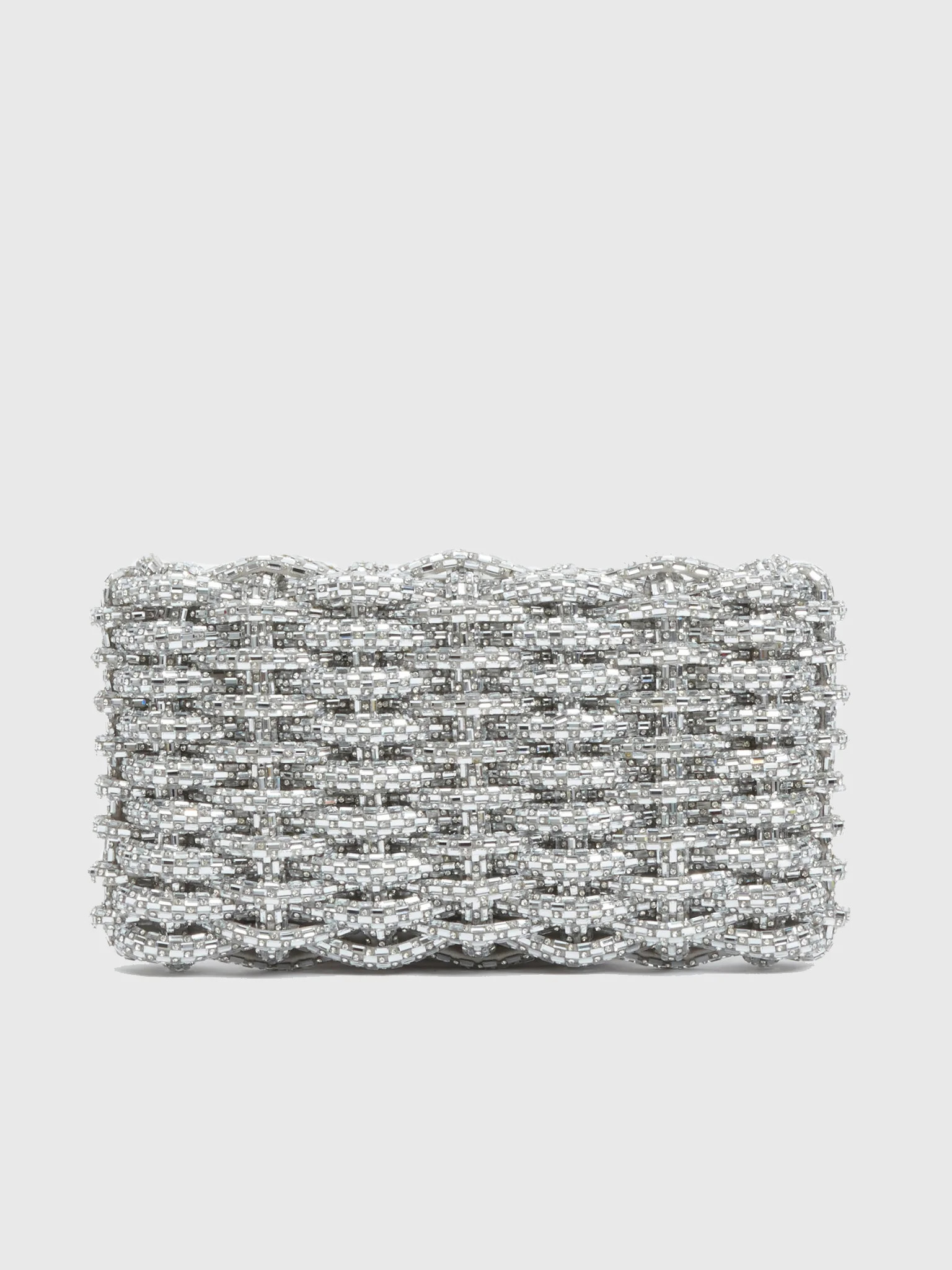 SIMKHAI
                      
                     Morgan Woven Rhinestone Clutch | Saint Bernard