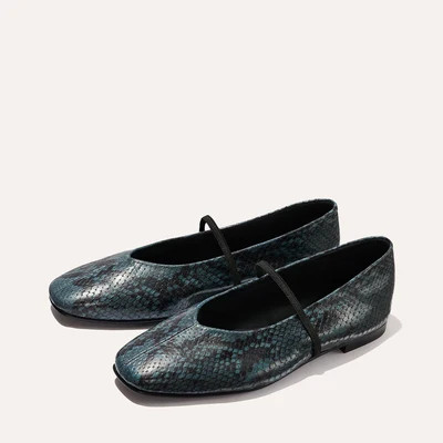 The Phoebe - Aqua Python Embossed | Margaux