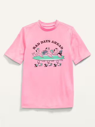 Short-Sleeve Mesh Rashguard for Boys | Old Navy (US)