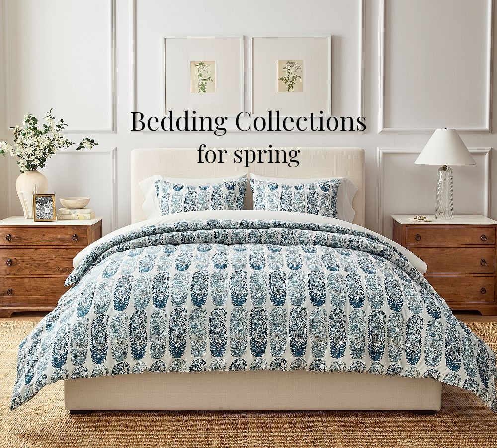 Bedding collections in a variety of styles, colors for spring some selections on sale! Shop new bedroom furniture collection too. Pottery Barn. 

#LTKdayinmylife #LTKHome #LTKSaleAlert