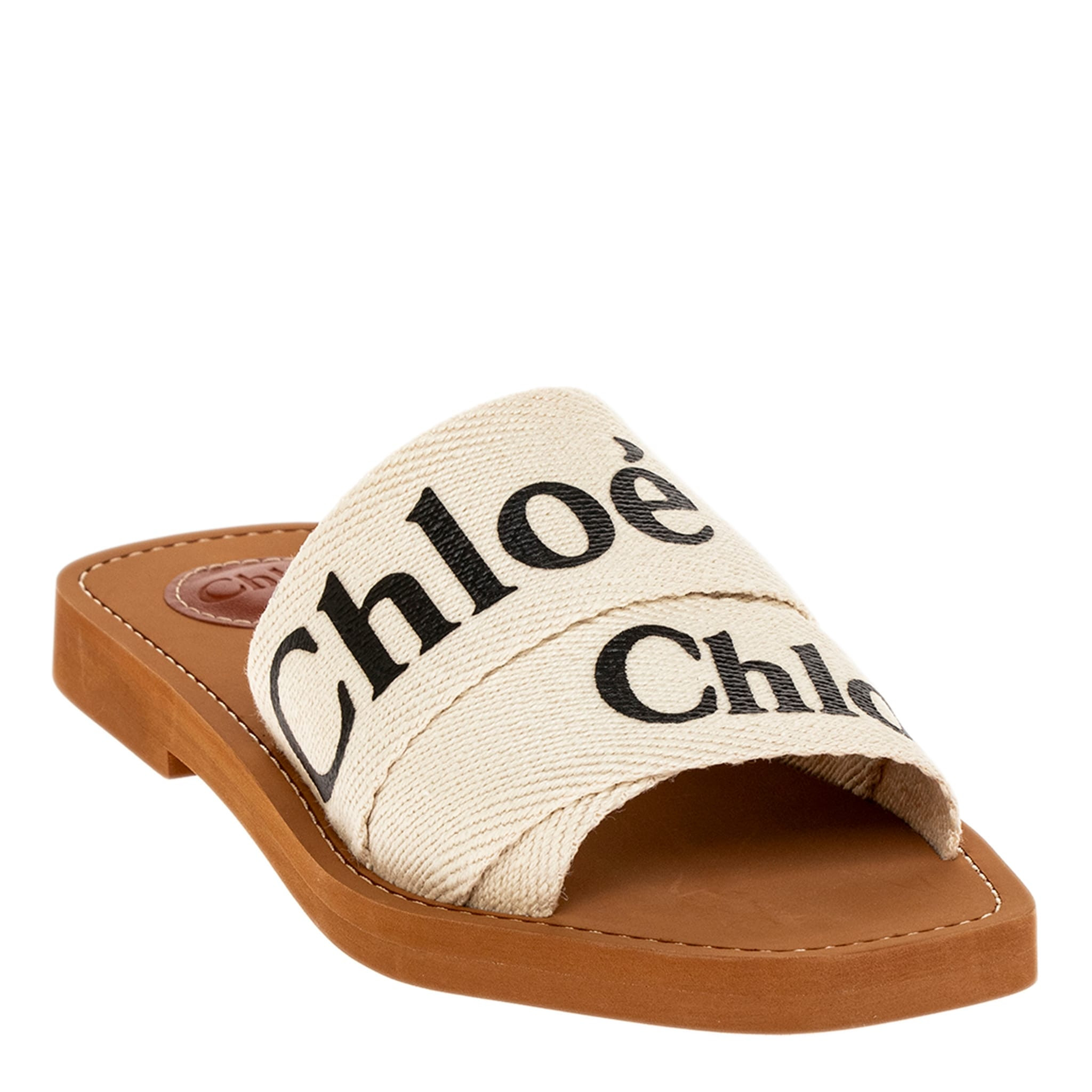 Chloe Woody Flat Mule - 38 EU | Overstock