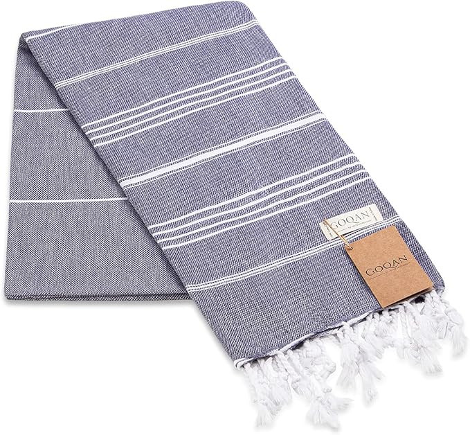 Lucky Turkish Beach Towel - 100% Cotton Turkish Towel - Pre Washed - No-Shrink - Quick Dry - Soft... | Amazon (US)