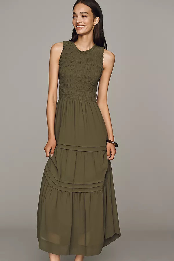 Somerset Smocked Mini Dress | Anthropologie (US)