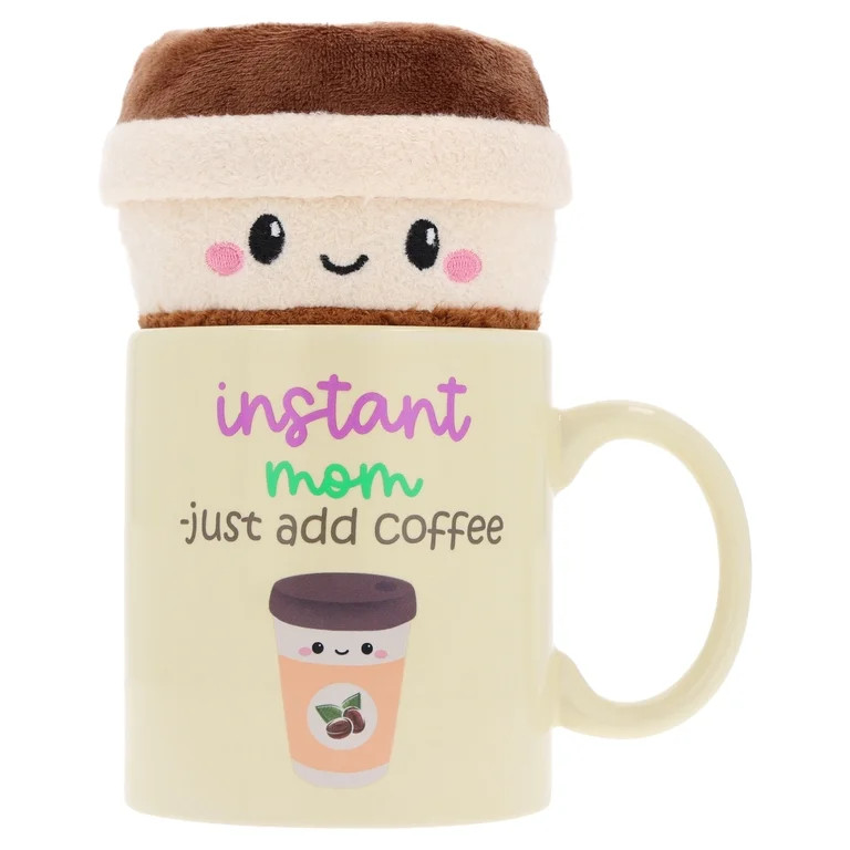 Coffee Cup Plush in Instant Mom Mug, Brown, Mother's Day by Way To Celebrate | Walmart (US)