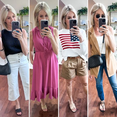 Here are the outfits I’ve been wearing this week! Affordable Amazon, old navy. Fit is generally true to size. 

Amazon pants, white pants, summer outfit, crochet top, crop pants, Amazon fashion, summer outfit, everyday style, mom style, over 40, mom outfit, wide leg pants, crop pants

#LTKFindsUnder50 #LTKStyleTip #LTKOver40