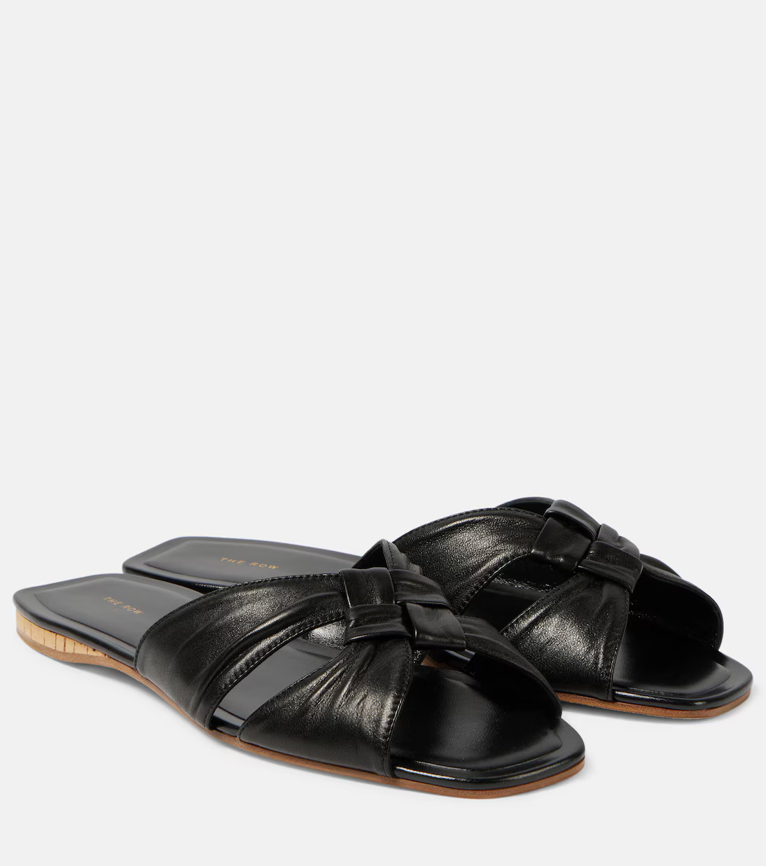 Soft Knot leather slides | Mytheresa (US/CA)