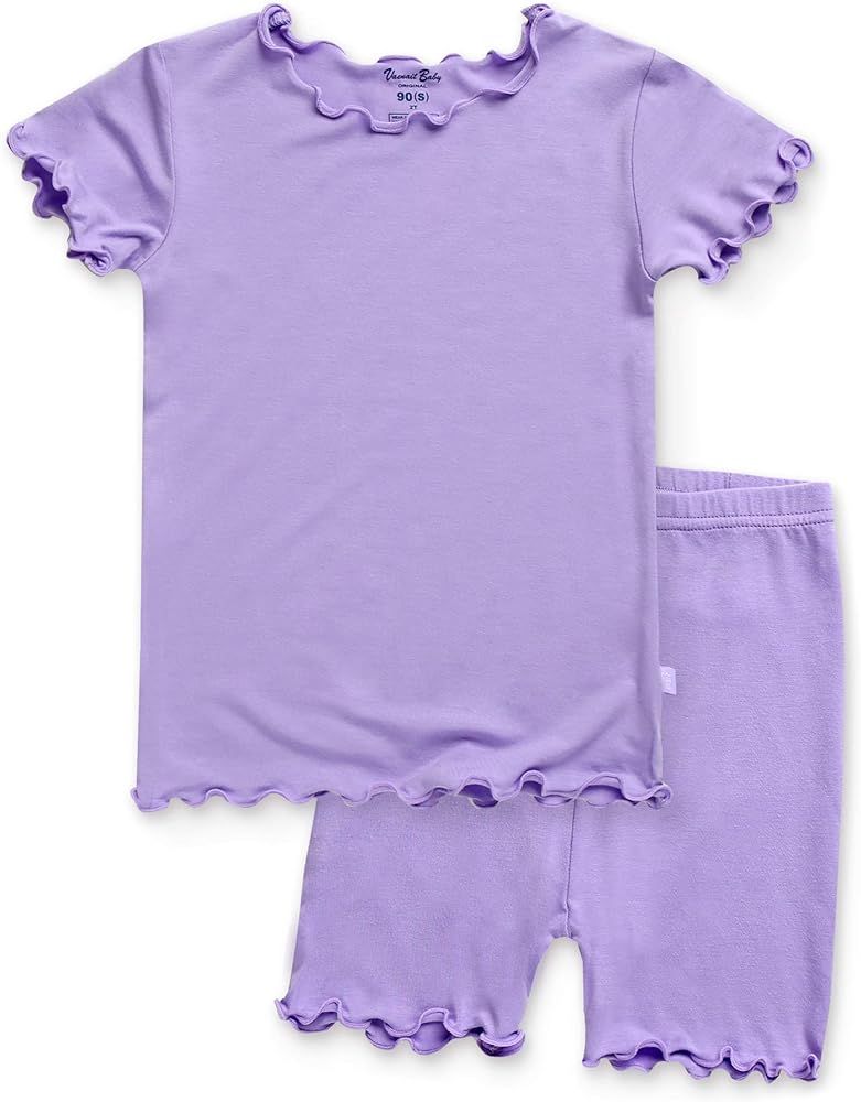 VAENAIT BABY Toddler Kids Girls Boys Sleepwear Pajamas Short Soft Shirring Cool Summer Viscose Pj... | Amazon (US)