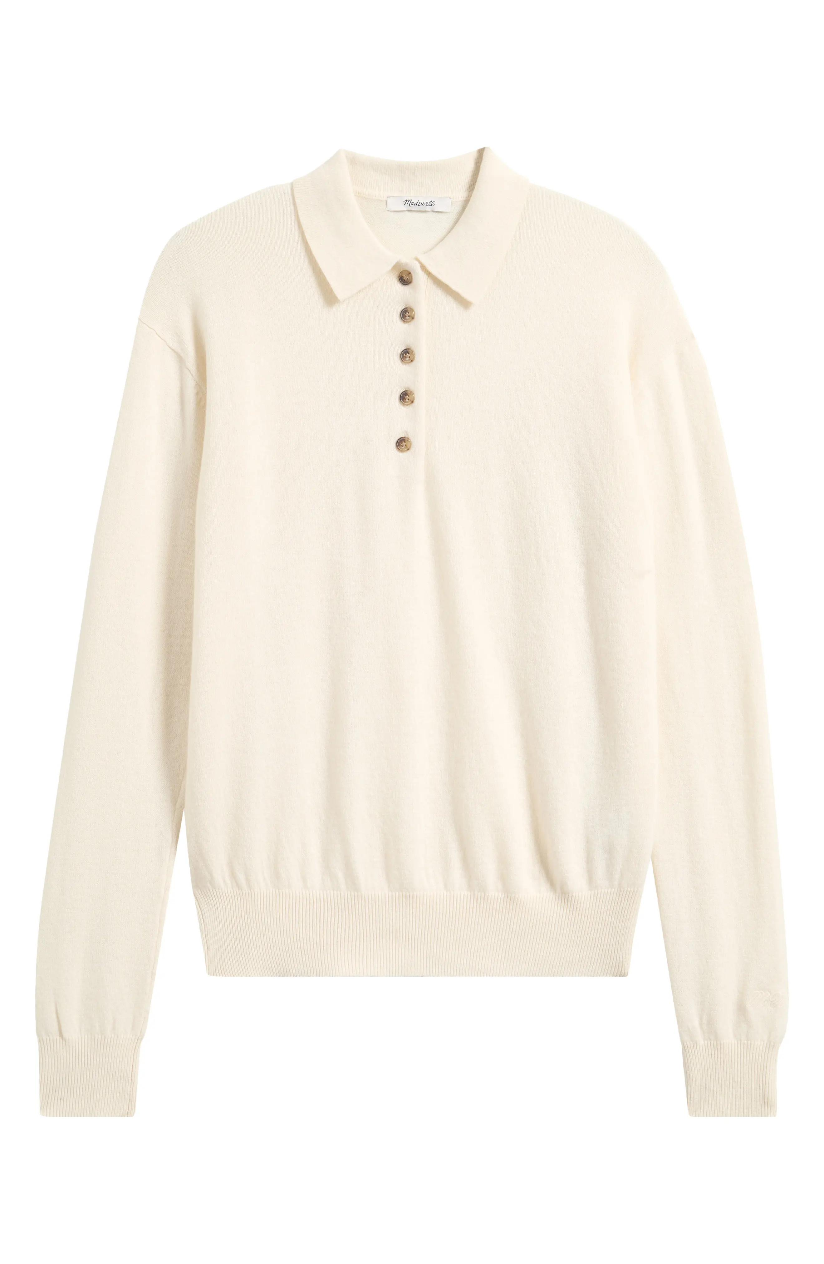 Madewell Soft Wool Polo Sweater (Women) | Nordstrom | Nordstrom