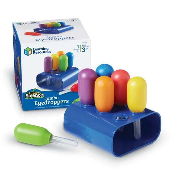Learning Resources Jumbo Eyedroppers Set Sensory Water Table Toys Ages 3 and Up | Walmart (US)