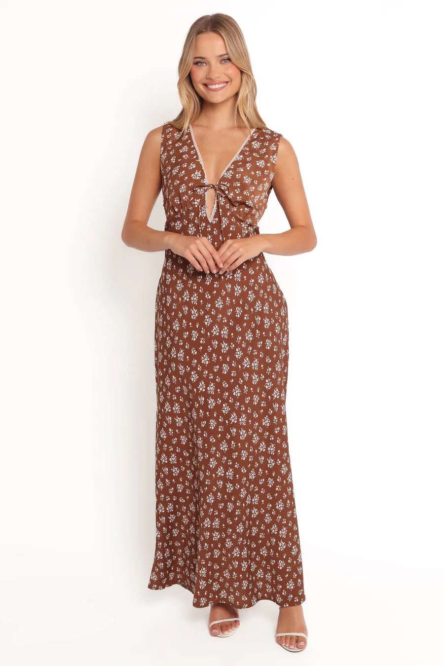 Jackson Maxi Dress - Brown Ditsy Floral | Petal & Pup (US)