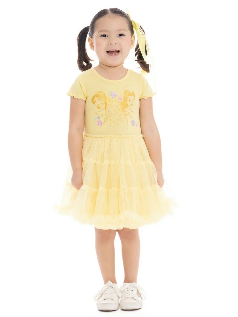 Disney Princess Toddler Girls Tiered Tutu Dress, Sizes 12M-5T - Walmart.com | Walmart (US)