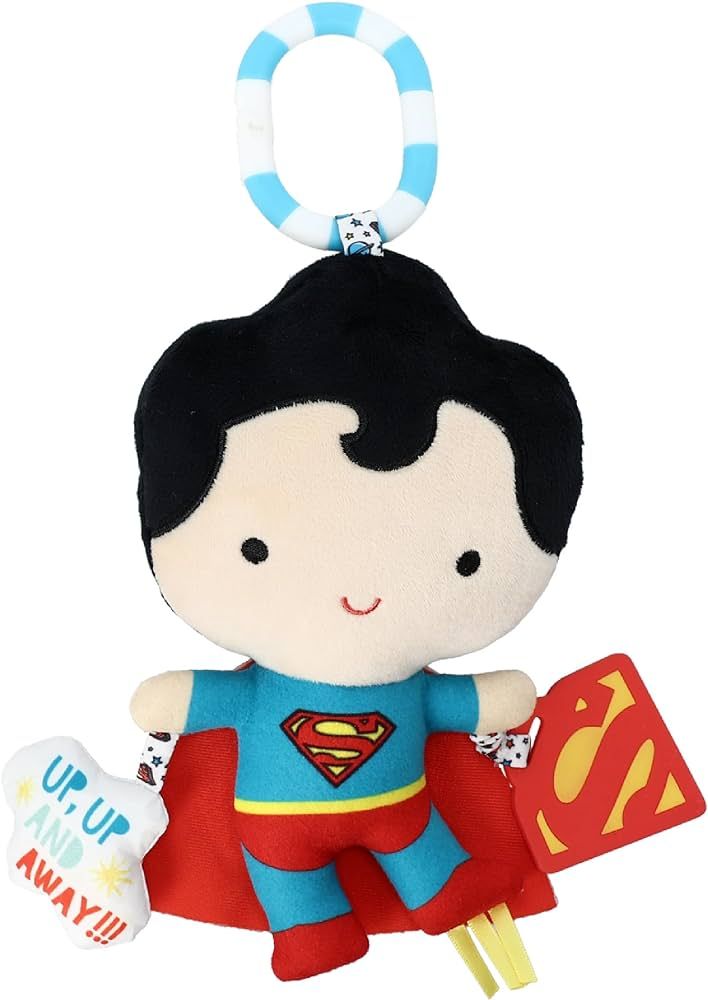 KIDS PREFERRED DC Comics Superman Multi Sensory Activity Toy with Teethers, Crinkle Textures, and... | Amazon (US)