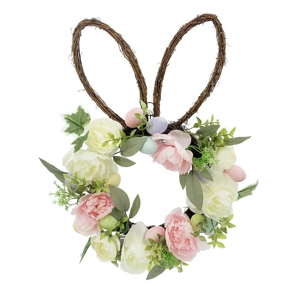 Way To Celebrate Easter Peony Wreath, Cream & Pink, 24" | Walmart (US)