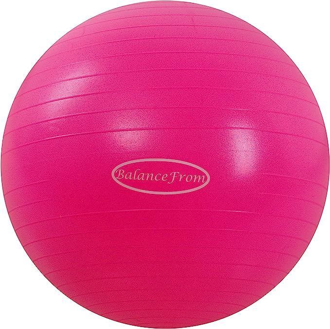 BalanceFrom Anti-Burst and Slip Resistant Exercise Ball Yoga Ball Fitness Ball Birthing Ball with... | Amazon (US)