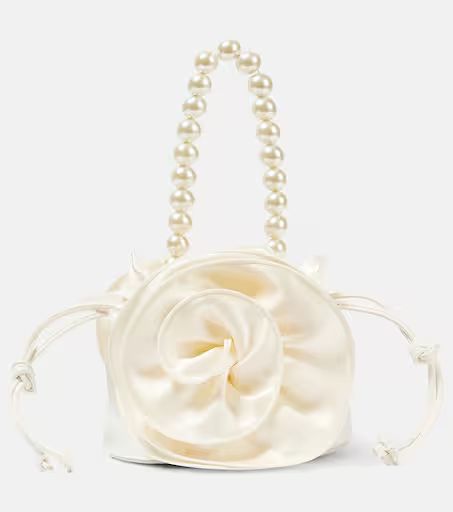 Gathered silk-satin shoulder bag | Mytheresa (UK)