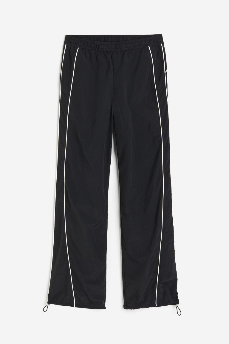 H & M - Track Pants with Piping - Black | H&M (US + CA)