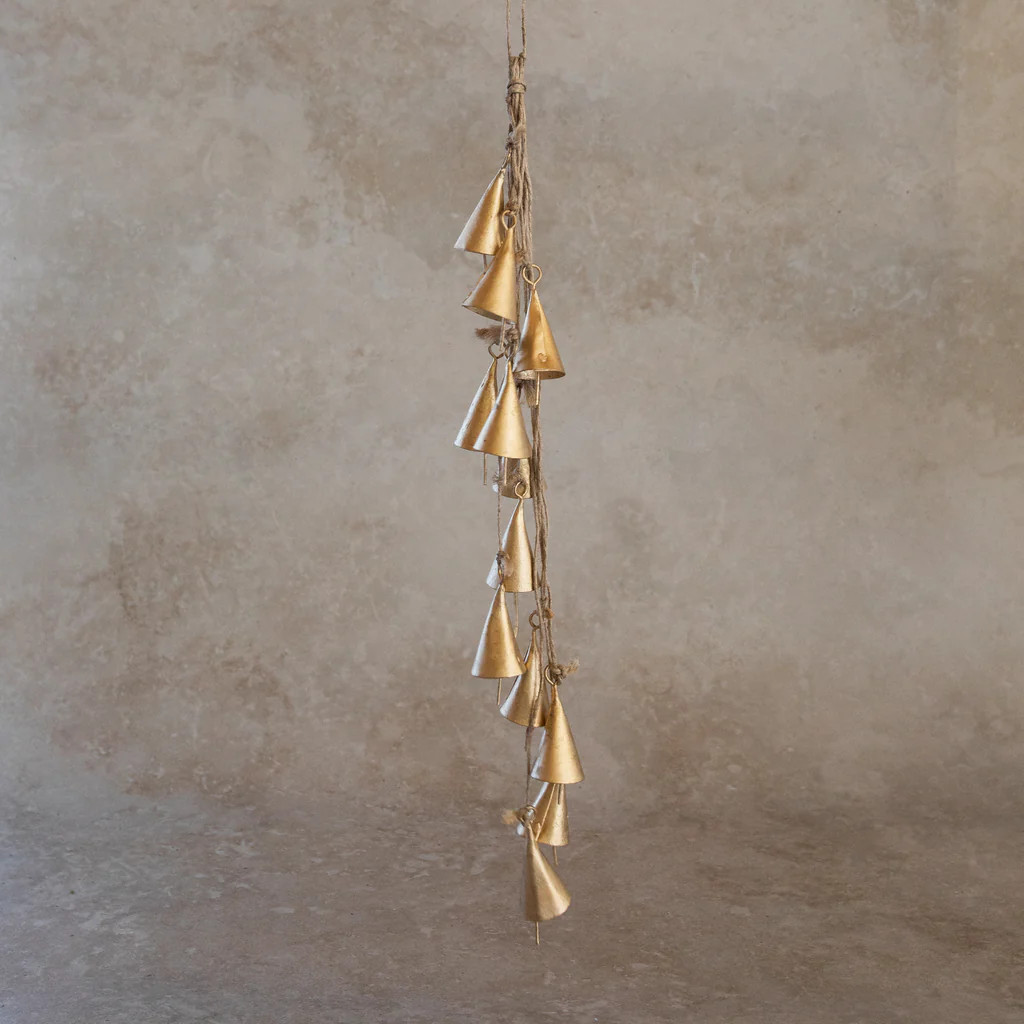 Tapered Bells Jute Garland | Monika Hibbs Home