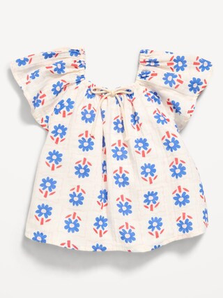 Printed Double-Weave Top for Toddler Girls | Old Navy (US)