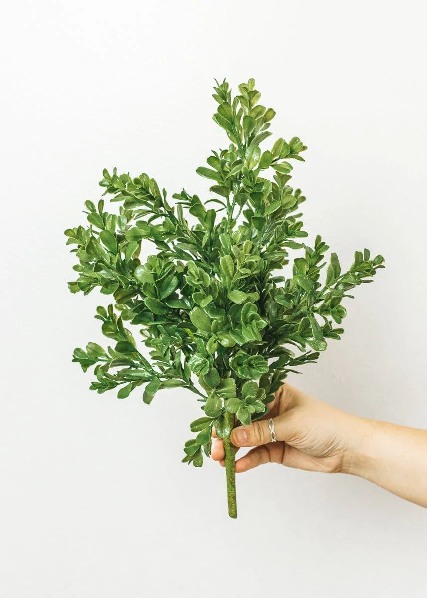 Artificial Indoor/Outdoor Boxwood Bush - 15" Tall | Afloral (US)