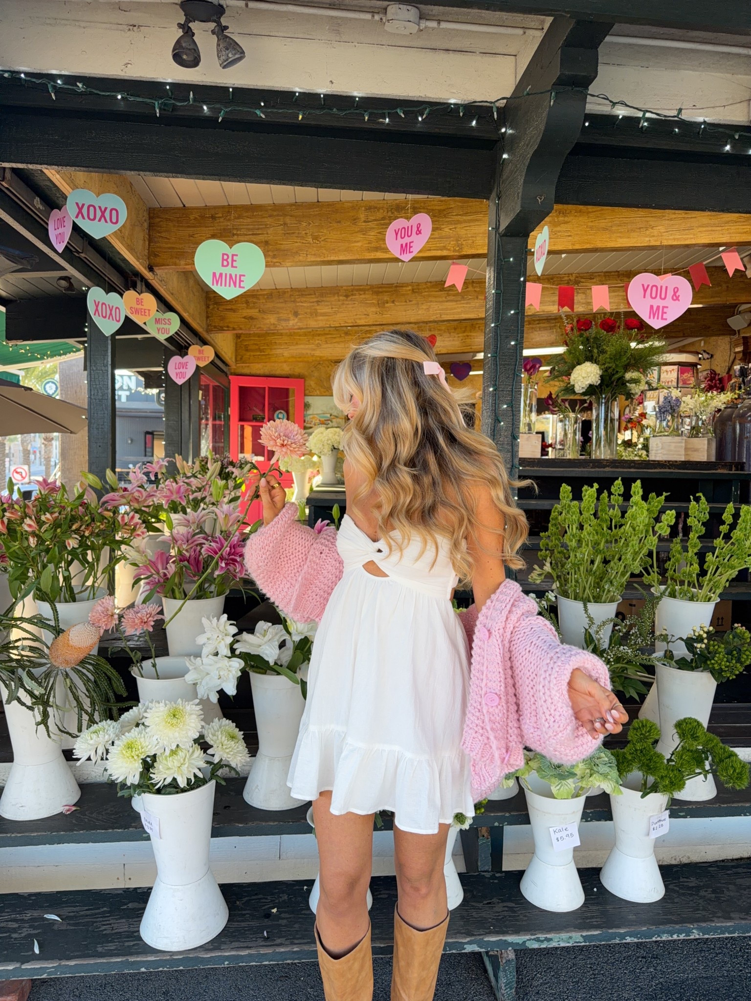 The perfect spring outfit: a chunky pink cardigan, dress & boots 

#LTKdayinmylife #LTKValentine