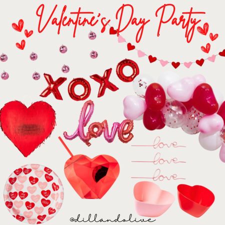 Valentine’s Day Party Supplies & Decor | Galentine’s Day | Vday Party | Pink & Red Party | Heart Banners

#LTKhome #LTKSeasonal #LTKparties