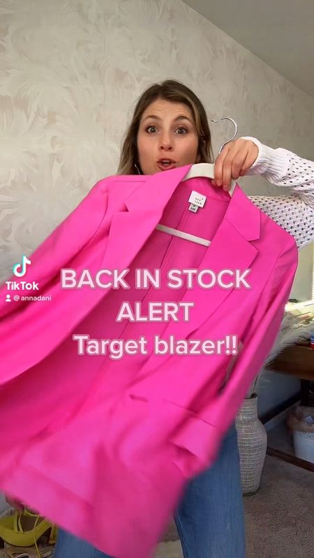 Target blazer back in stock pink blazer linen blazer for spring 

#LTKSeasonal #LTKunder50 #LTKstyletip