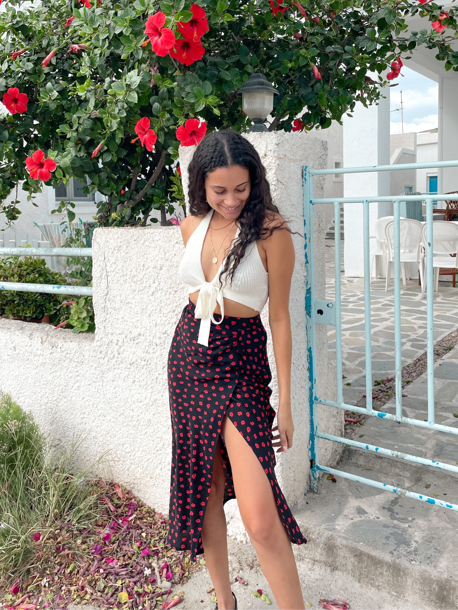 Floral travel outfit travel skirt wrap skirt black and red floral skirt summer skirt maxi skirt floral clothing long skirt wrapping skirt patterned skirt princess polly