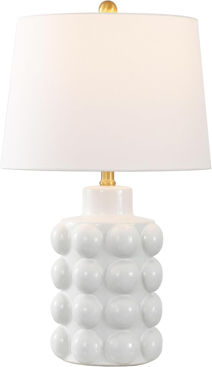 SAFAVIEH Lighting Collection Konny 24-inch Antique White Ceramic Table Lamp (LED Bulb Included) | Amazon (US)