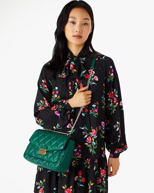 Carey Medium Flap Shoulder Bag | Kate Spade Outlet
