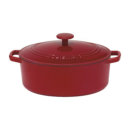 Cuisinart Cast Iron 5.5-qt. Casserole Pan, One Size, Red | JCPenney