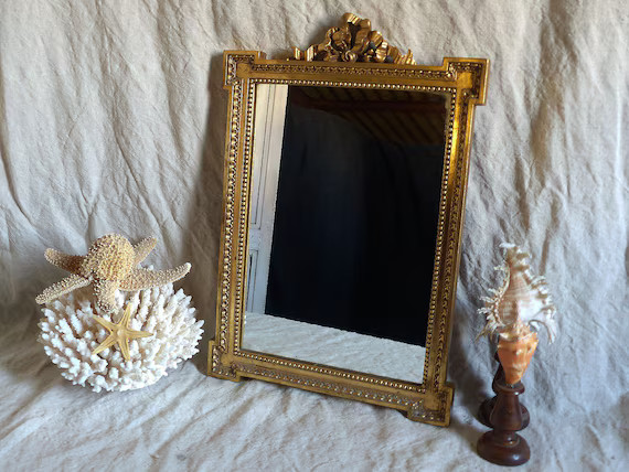 Vintage French Louis XVI Style Gilded Frame Mirror. French | Etsy | Etsy (US)