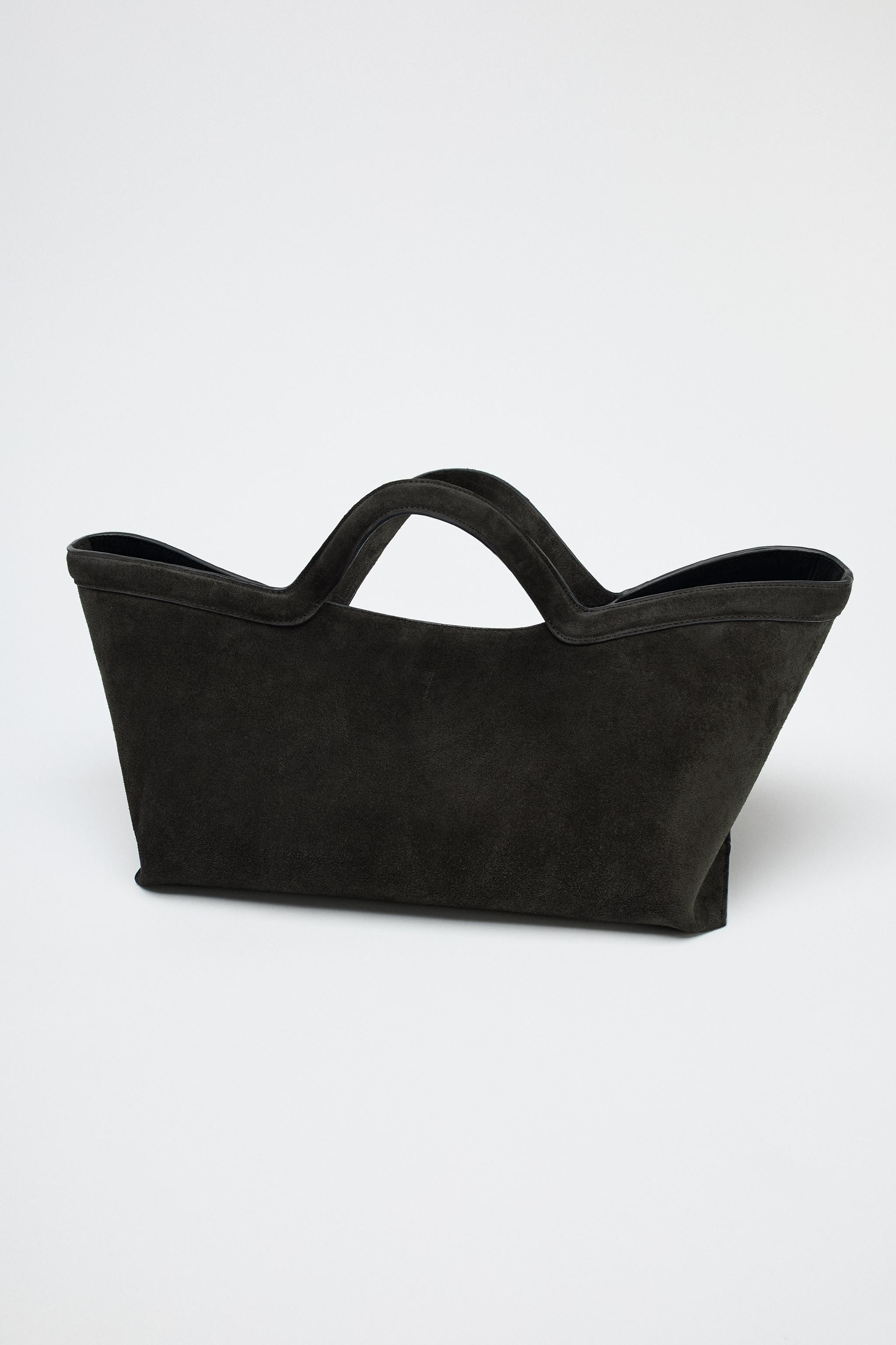 ELONGATED SUEDE SHOPPER | Zara US