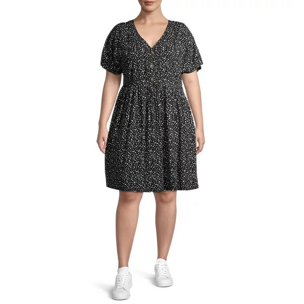 Terra & Sky Women's Plus Size Babydoll Dress | Walmart (US)
