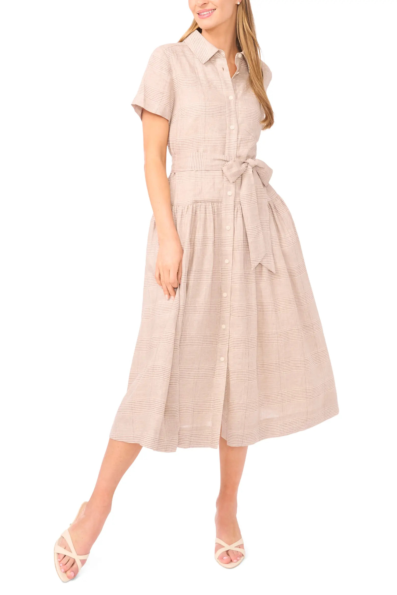 Charlie Drop Waist Linen Shirtdress (Women) | Nordstrom | Nordstrom