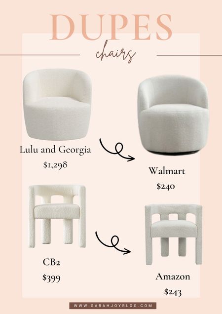 Accent Chair dupes!
#dupes #furniture #accentchairs

#LTKhome