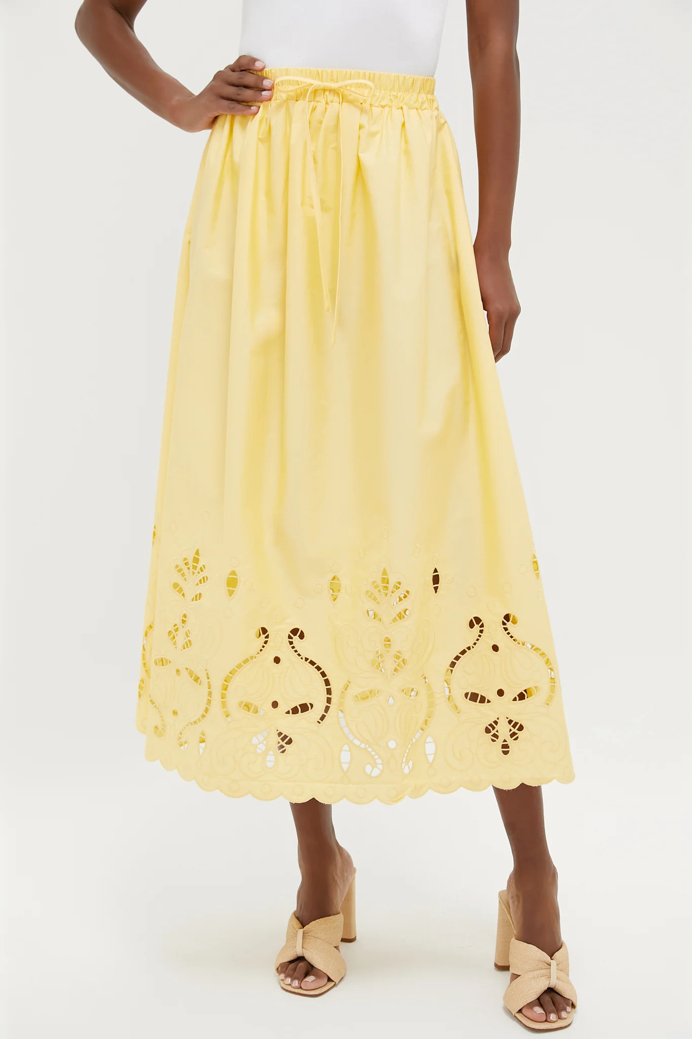 Light Yellow Maxi Skirt | Tuckernuck (US)