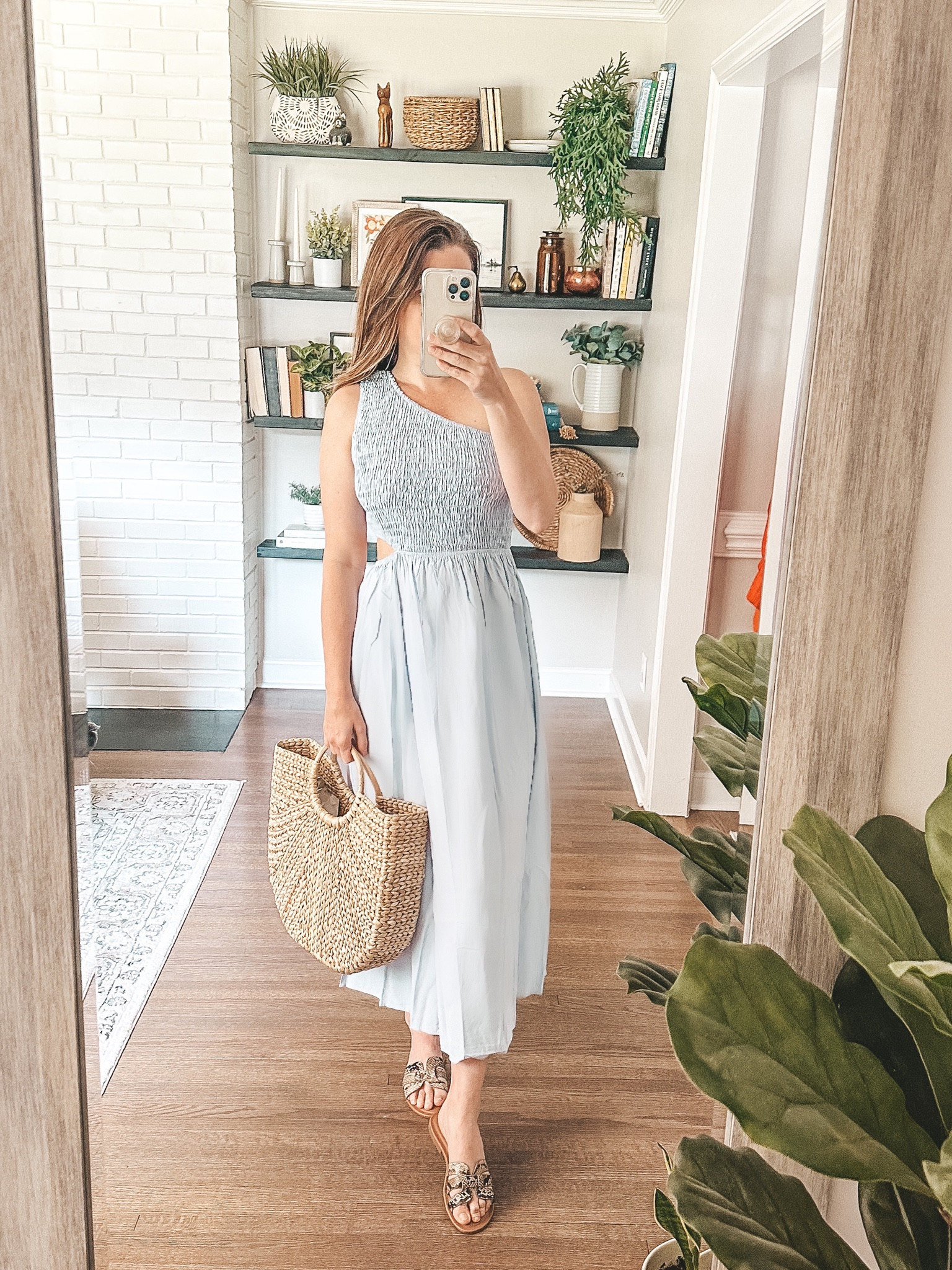 Loving this pretty cut out smocked midi dress! Currently on sale now! #founditonamazon #mididress #cutoutdress #summerdress

#LTKsalealert #LTKstyletip #LTKunder50