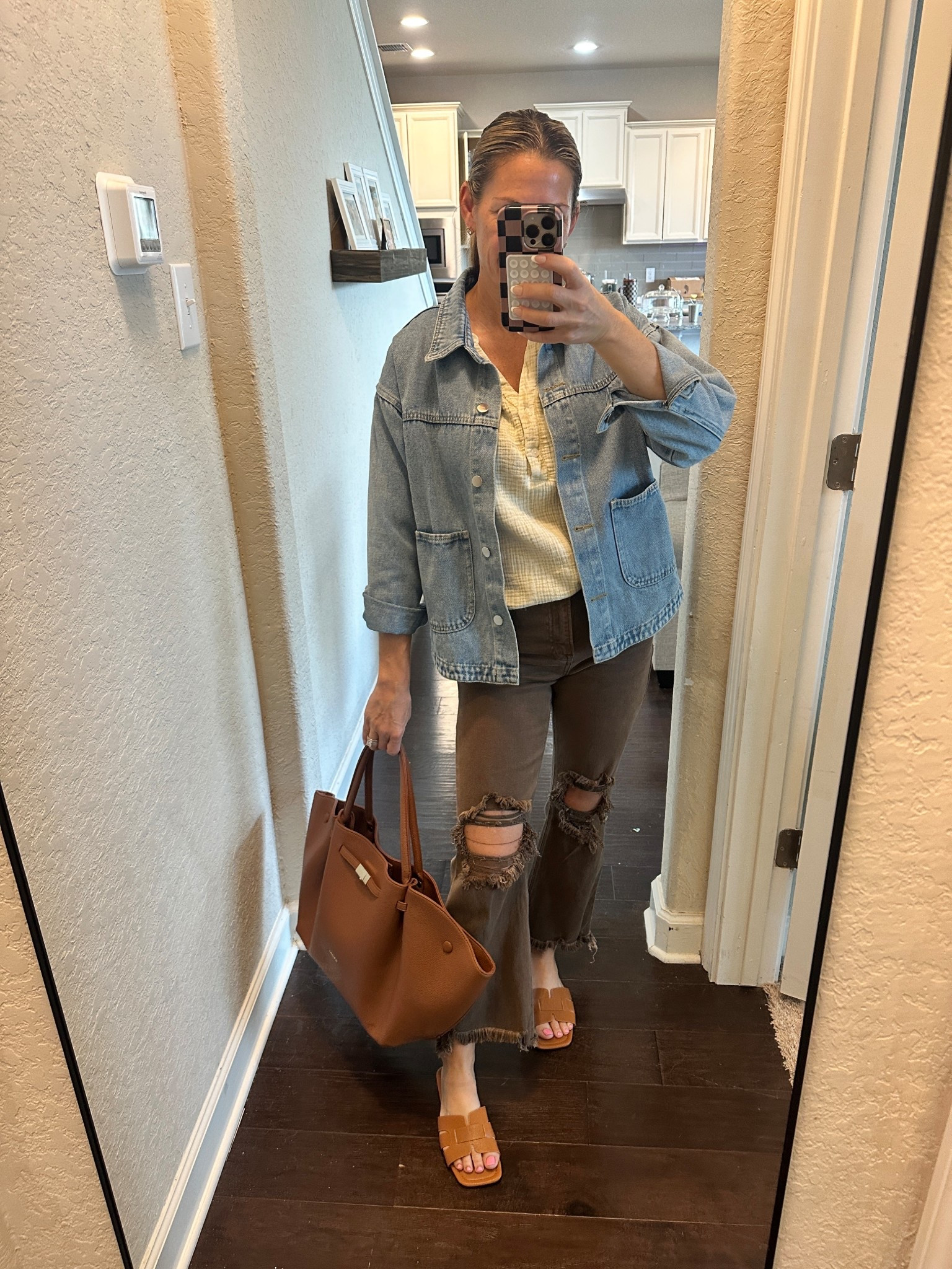 Stylish casual style for moms over 40❤️ - cotton summer top, risen jeans, jean jacket, sandals - spring fashion in full bloom! 🌸 All Amazon finds❤️

#amazonfashion #womenstyle

#LTKPetite #LTKootd #LTKOver40