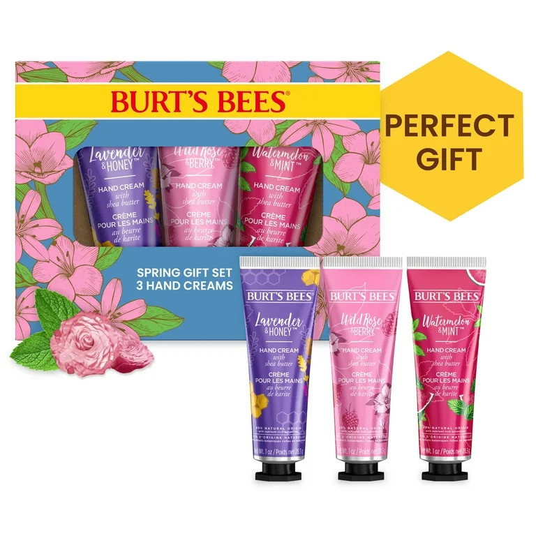 Burt's Bees Hand Cream Trio Gift Set, 3-Pack, 1 oz. Tube | Walmart (US)