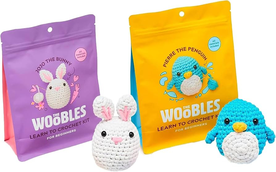 The Woobles Beginners Crochet Kit with Easy Peasy Yarn as seen on Shark Tank Bundle - with Step-b... | Amazon (US)