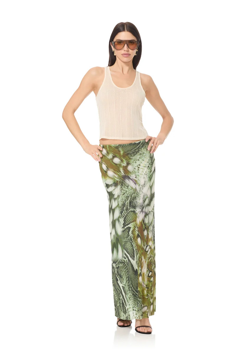 Sera Skirt - Vintage Swirl Snake | ShopAFRM