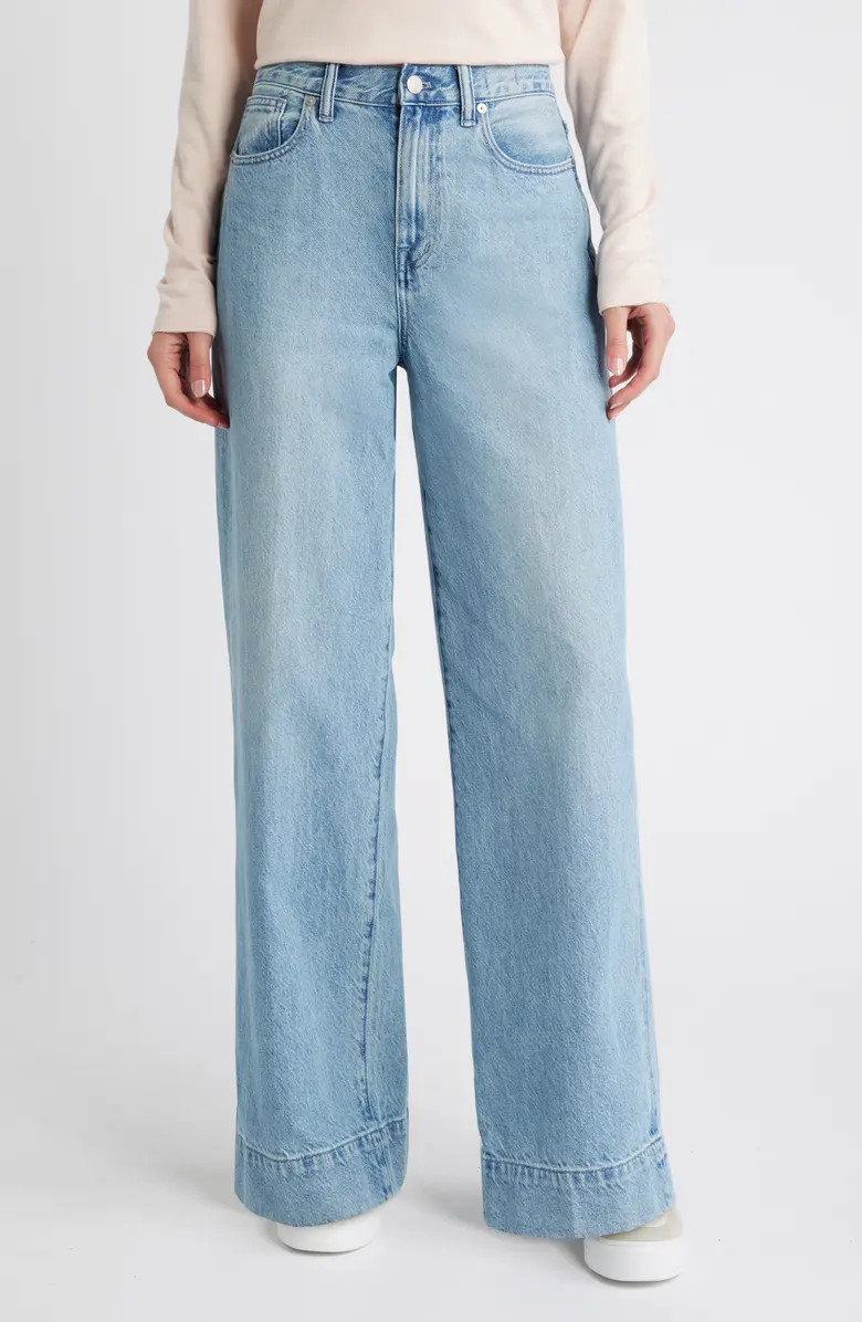 Madewell High Waist Superwide Leg Jeans | Nordstrom | Nordstrom
