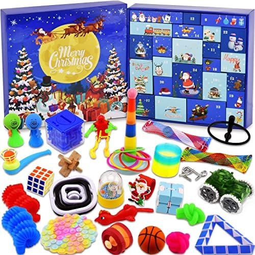 Fidget Advent Calendar 2022 for Kids Adults, Christmas Countdown Calendar with Fun & Sensory Fidg... | Amazon (US)