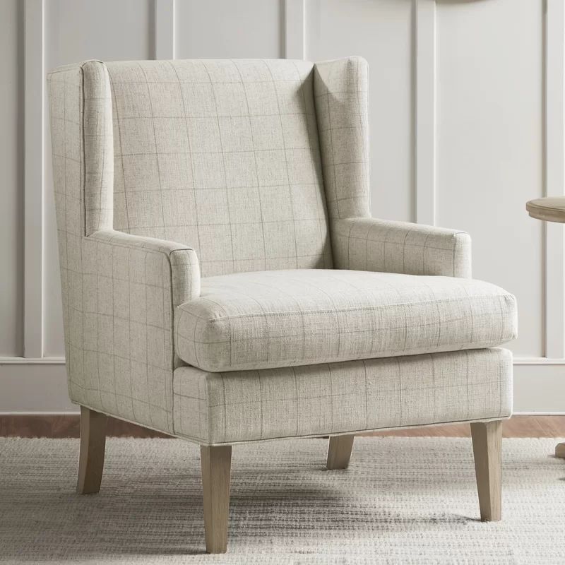 Martha Stewart Decker Windowpane Low Armed Accent Chair | Wayfair North America