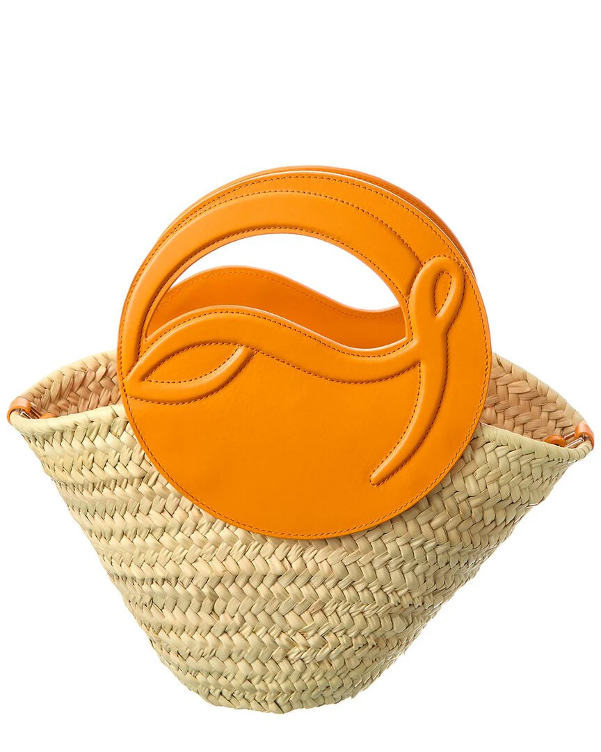Christian Louboutin Biloumoon Small Raffia & Leather Tote | Shop Simon